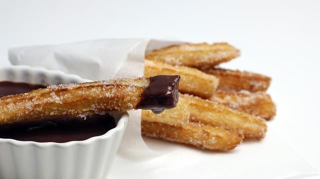 Churros with Chocolate Sauce